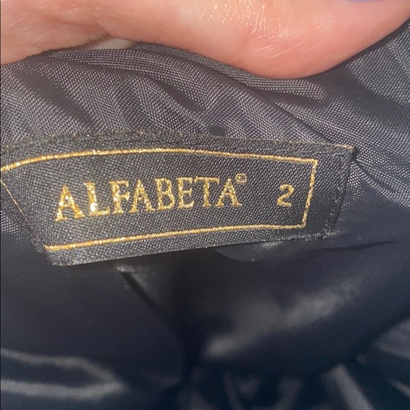 Hi-Lo Black &White Polka Dress with Red Interior - Picture 6 of 8